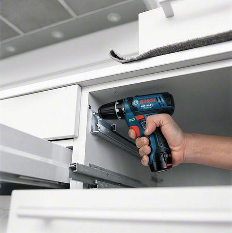 Actual product image Bosch Professional GSB 12-2-Li, 2 batteries incl. L-Boxx (Rechargeable battery operated)