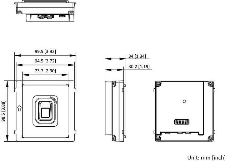Produktbild Hikvision DS-KD-MFB/S Fingerprint & Kartenleser (Fingerabdruck)