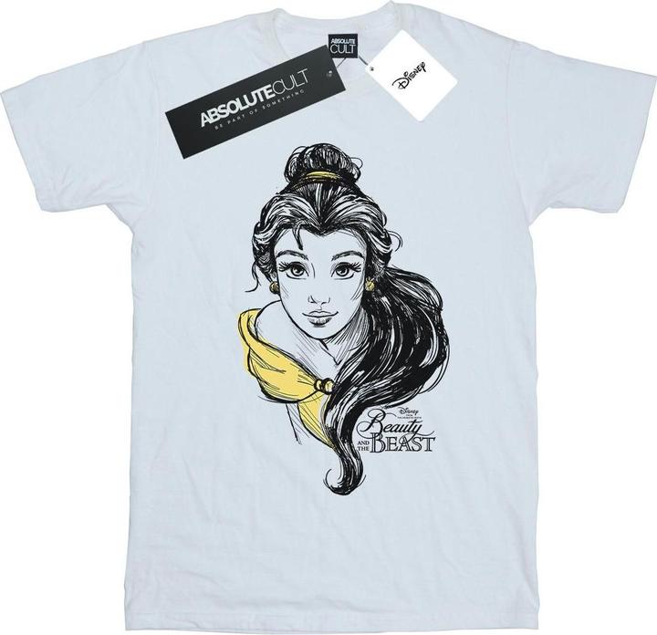 Immagine prodotto Disney Belle Sketch Maglietta Ampia Donna (S)