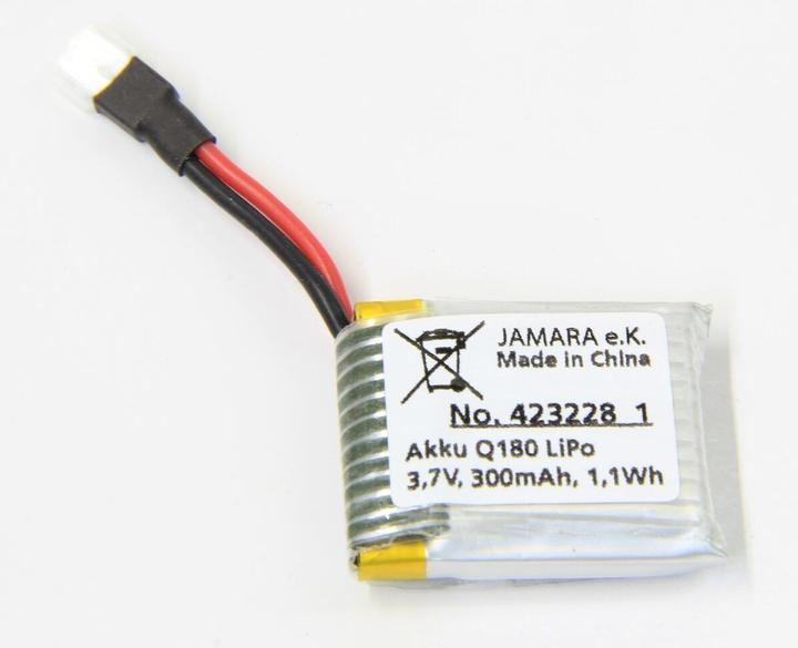 Produktbild Jamara Akku Q180 / Q4X Lipo 3,7V 300mAh (3.70 V, 300 mAh)