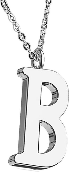 Produktbild Star Piercing Kette silber Anhänger Buchstabe B (ohne Messing, Chirurgenstahl 316L)