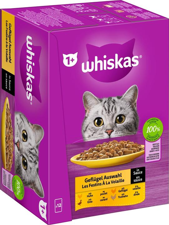 Image du produit Whiskas Sacs fraîcheur (Adulte, 12 pcs, 1020 g)