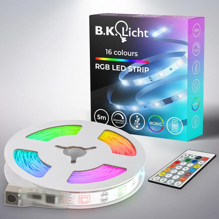 Produktbild B.K.Licht Magic RGB-LED-Band (RGB, 500 cm, Indoor)
