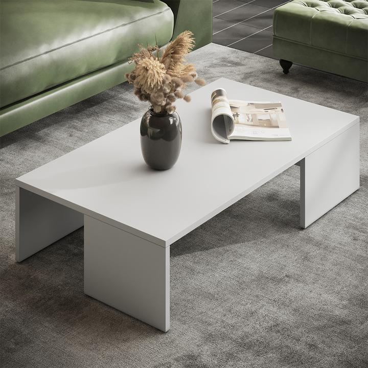 Image du produit Vichy Couchtisch Hardi, Weiss, 90 x 21.4 cm