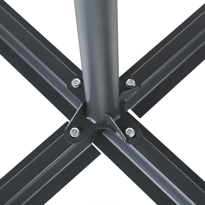 Produktbild Beliani Sonnenschirmständer schwarz Kreuzfuss 100 x 100 cm VICCHIO