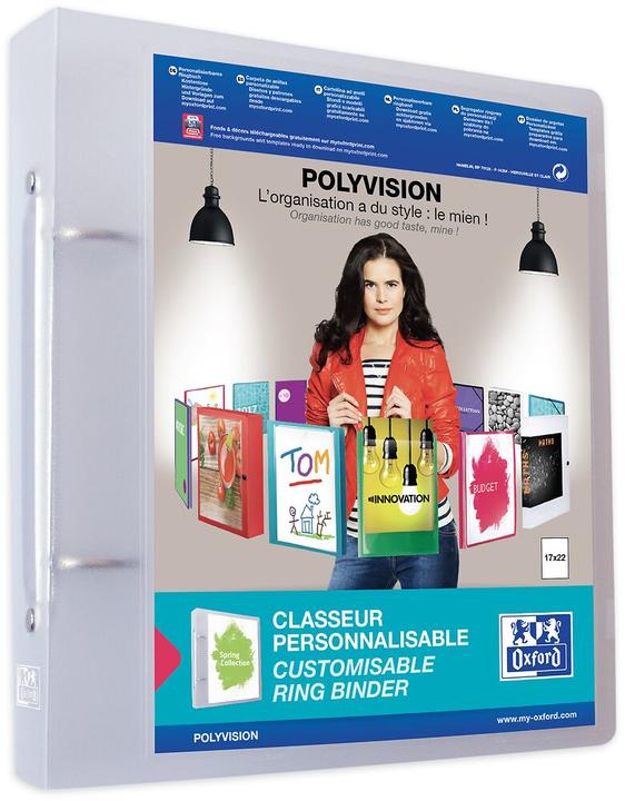Produktbild Elba POLYVISION Präsentationsringbuch, 40 mm, 170 x 220 mm aus PP, 2-Ring-Reißverschlussmechanik, Buchrüc (170 x 220 mm, 40 mm, 12 Stück)