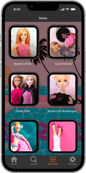 Immagine prodotto Moby Fox Barbie rosa classico Smartwatch cinturino (22 mm, Acciaio inossidabile, Silicone)