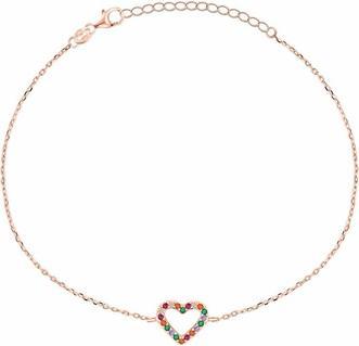 Image du produit Brilio Silver - Charming gold plated heart bracelet BRC39RRBW
