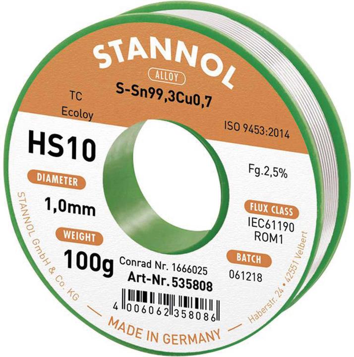 Actual product image Donau Solder wire unleaded Sn99 coil 100 g (Solder)