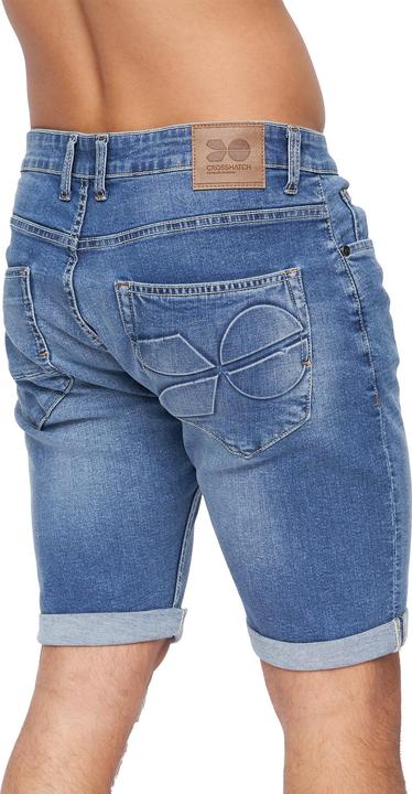 Actual product image Crosshatch Mens Tonwin Denim Embossed Shorts (34)