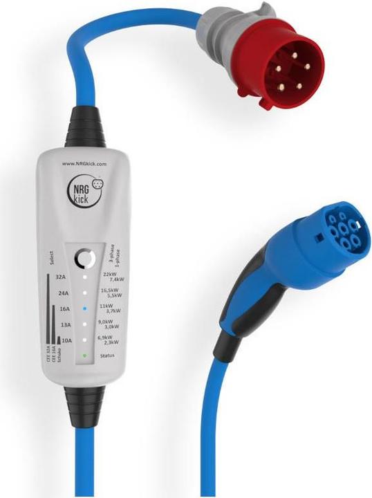 Image du produit NRGkick 16A, type 2, léger (Type 2, 11 kW, 16 A, CEE 16)