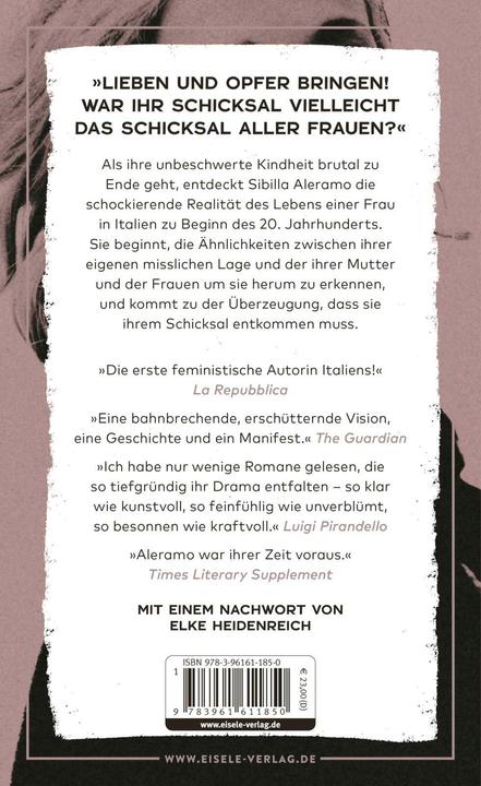 Actual product image Aleramo:Eine Frau (German, Sibilla Aleramo, Elke Heidenreich, 2024)