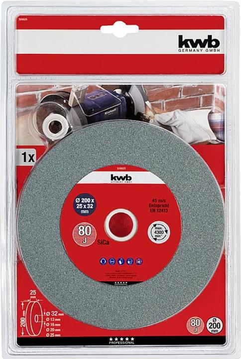 Produktbild kwb Keramische Schleifscheibe Sica 200X25/80J (80)
