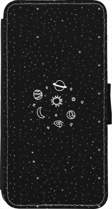 Produktbild PhoneLook Hülle Wallet schwarz Space Doodle (Apple iPhone 7)