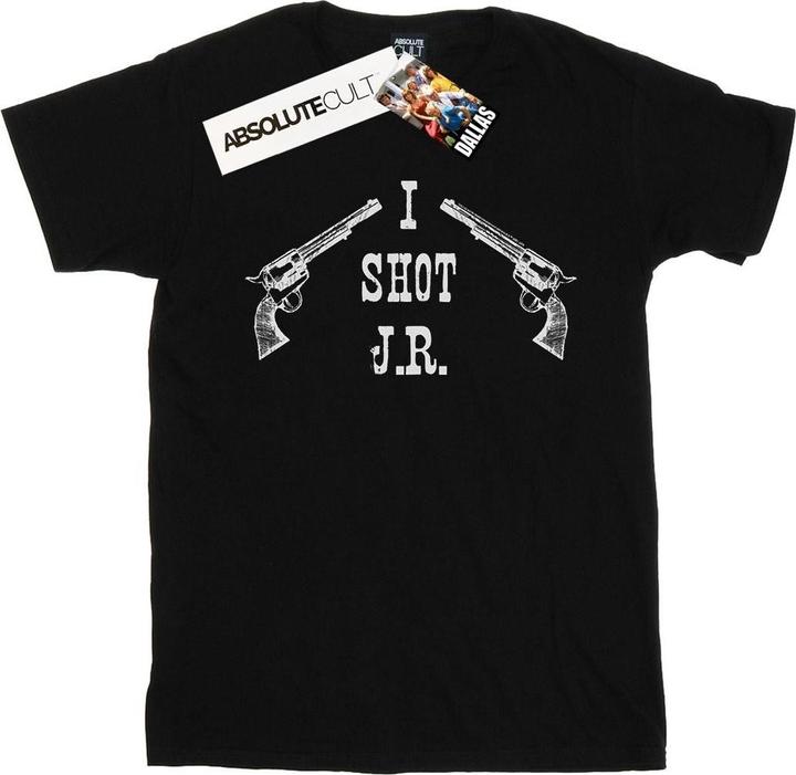 Actual product image Dallas Womens/Ladies I Shot J.R. Cotton Boyfriend T-Shirt (L)
