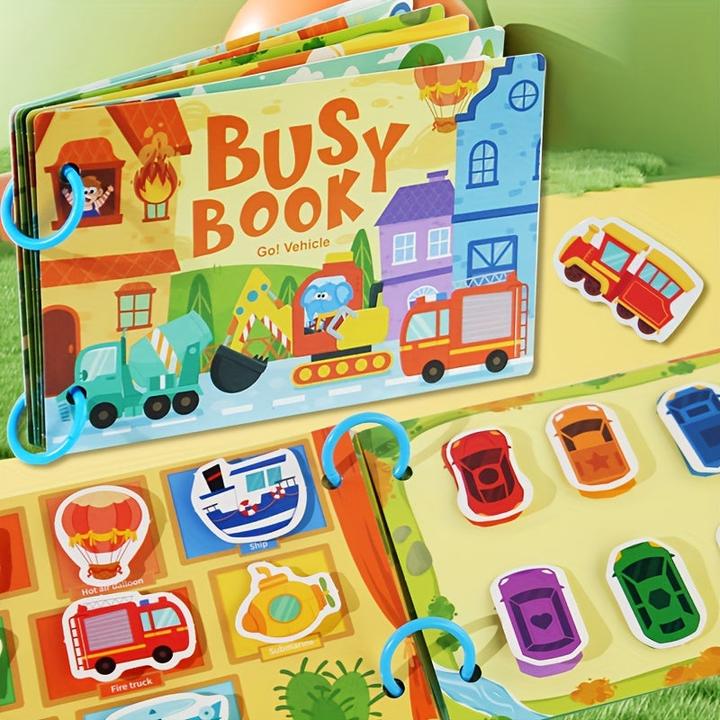 Actual product image Activity Board 1 Stück Stummes Lernspielzeug für Kinder im Alter von 3 bis 5 Jahren - lustiges Lernbuch mit