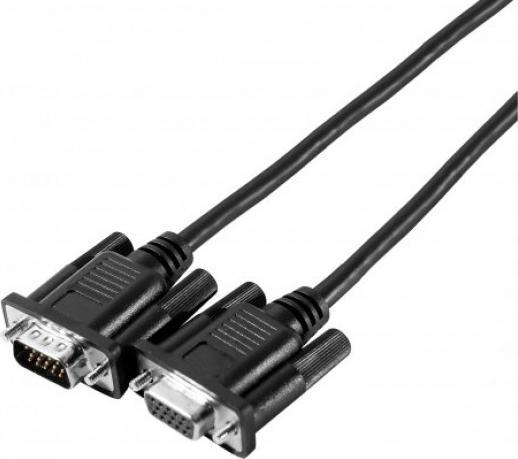 Image du produit Exertis Connect Câble moniteur SVGA "Eco", 15 broches HD D-Sub St./Bu., 3.0 m, noir Câble moniteur bon marché pour (3 m, VGA)