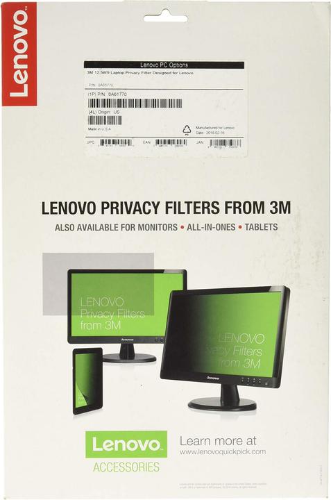 Actual product image Lenovo ThinkPad 12.5" Privacy filter (X220) (12.50")