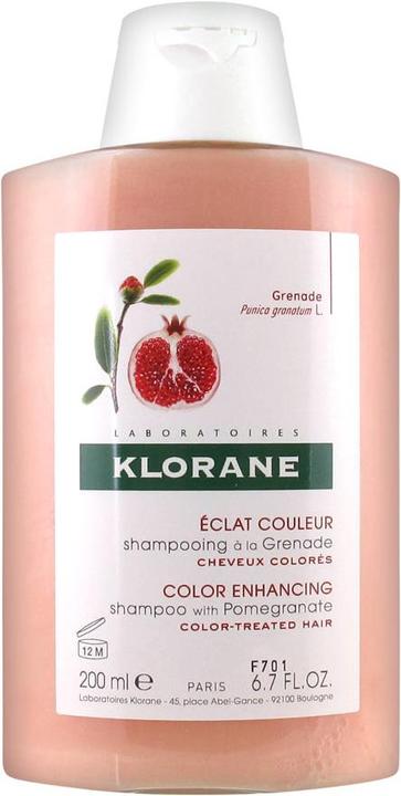 Klorane Color radiance shampoo with pomergranate (200 ml, Flüssiges Shampoo)