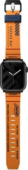 Actual product image Skinarma Band Shokku Apple Watch 45/44/42mm orange