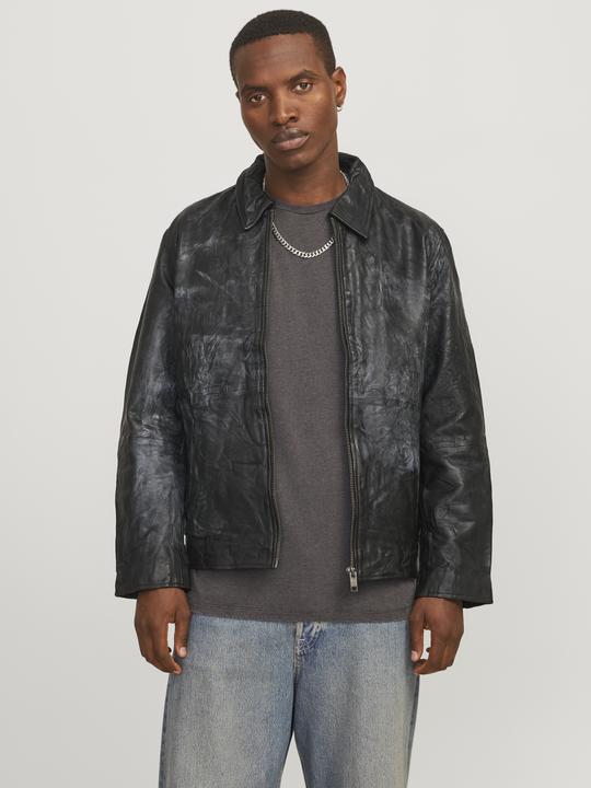 Produktbild Jack & Jones Jorcrincle Leather Jkt Styd Aw24 (L)