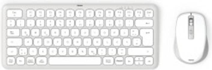 Actual product image Hama Multi-device keyboard and mouse set WKM-500 wireless small white QWERTZ (DE, Wireless)