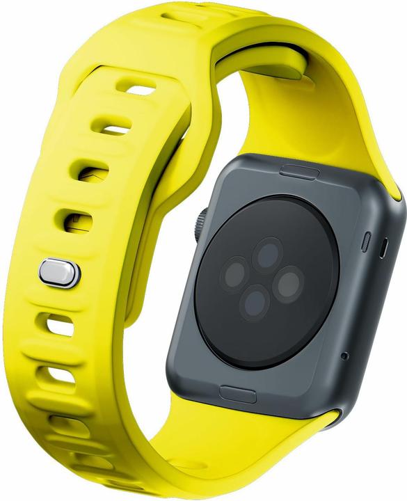 Produktbild 3MK Silicone Watch Strap żółty/yellow dla Apple Watch 38/40/41mm (Edelstahl, Silikon, 3, 4, 9, Ultra)