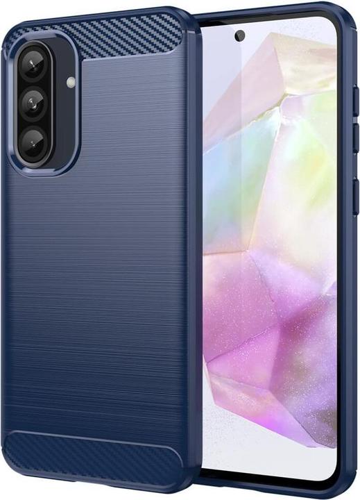 Actual product image Cover-Discount Galaxy A36 / A56 5G - Metall Carbon Look Hülle (Samsung Galaxy A56, Samsung Galaxy A36)