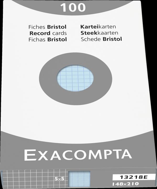 Produktbild Exacompta Karteikarten (A4, 205 g/m², 100 x)