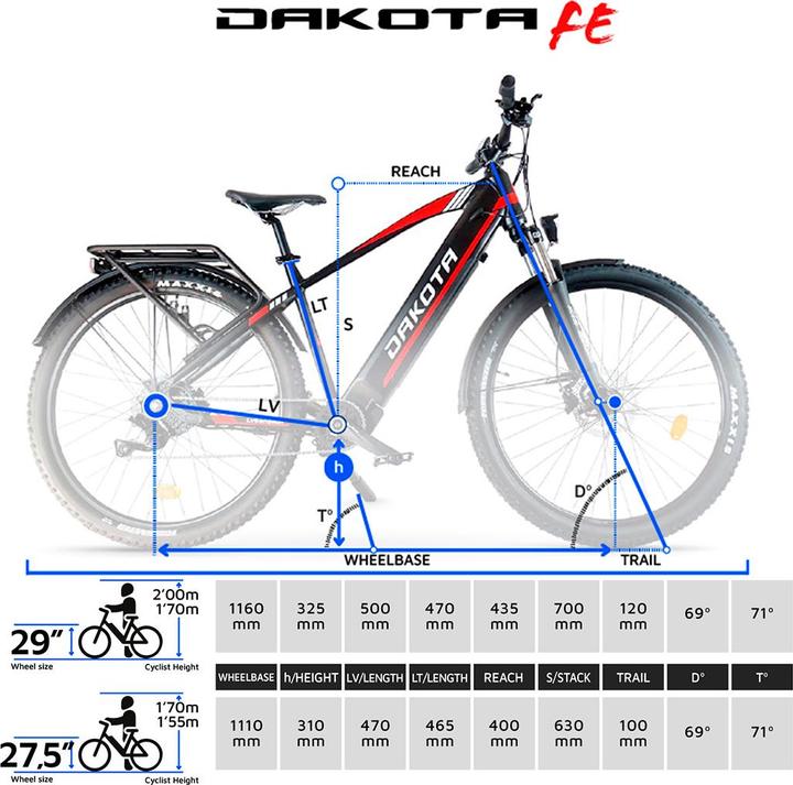 Produktbild Urbanbiker Dakota FE 29" | Mountainbike E-Bike | 140KM Reichweite