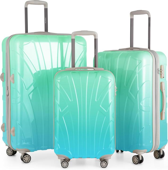 Produktbild Suitline 3-teiliges Hartschalenkoffer-Set mit TSA-Schloss (Handgepäck (bis 50l), M (50 - 90l), L (90 - 115l))