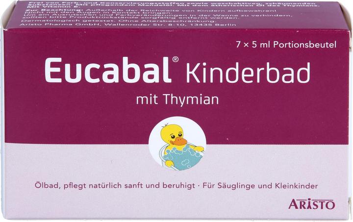 Actual product image Aristo Eucabal Children's Bath with Thyme, 7X5 ml BATH (35 ml)