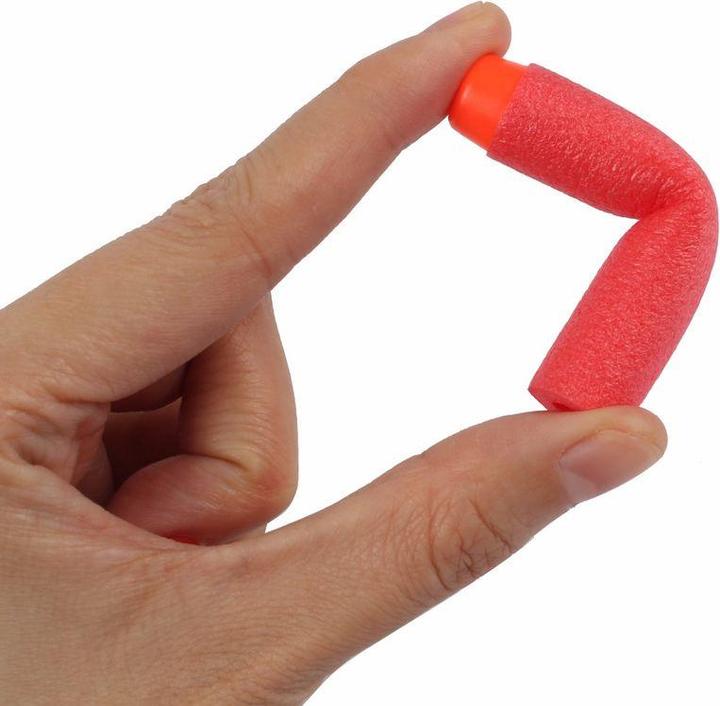 Immagine prodotto Hermex Set di freccette da 100 pezzi in nero e rosso per NERF N-Strike Elite