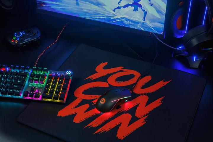 Actual product image Canyon Shadder GM-321 optical gaming mouse, Instant 725F, ABS material, Huanuo 5 million cycle switch. (Cable)