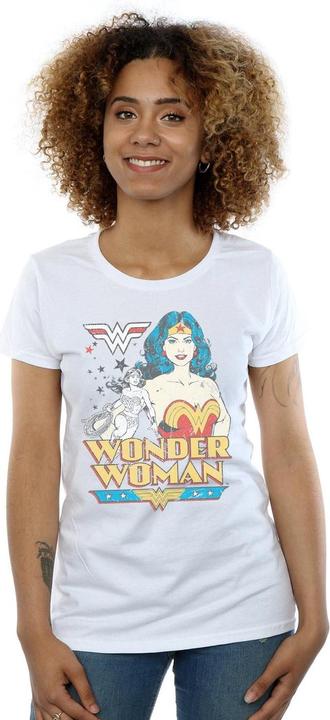 Actual product image Womens/Ladies Wonder Woman Posing Cotton T-Shirt (S)