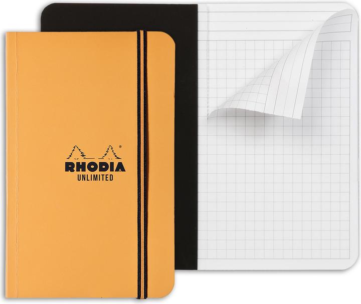 Actual product image Rhodia Unlimited (9 x 14 cm, Checked, Hardcover)