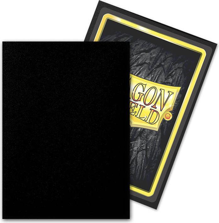 Produktbild Arcane Tinman Dragon Shield Matte Outer Sleeves - Black - Standard Size (100)