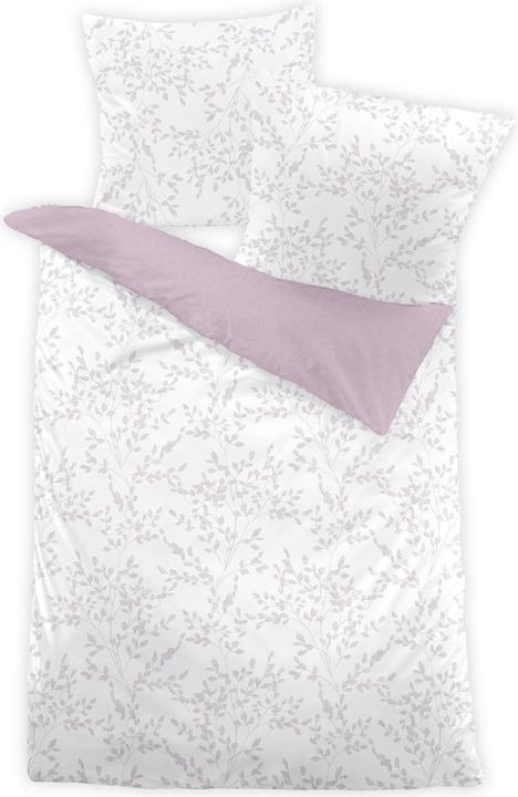 Produktbild Dormisette Melange Flanell Bettwäsche Greve flieder (Bettwäsche Set, 155x220 cm + 80x80 cm)