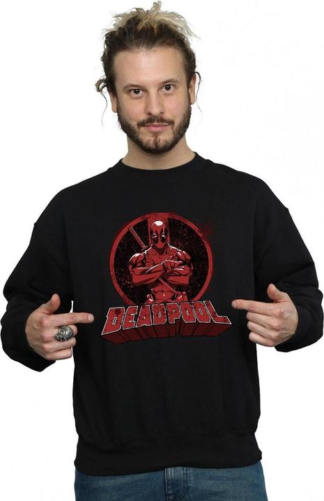 Immagine prodotto Deadpool Crossed Arms Logo Felpa Uomo (XXL)