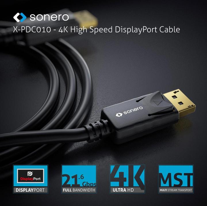 Produktbild Sonero DP – DP (1 m, DisplayPort)