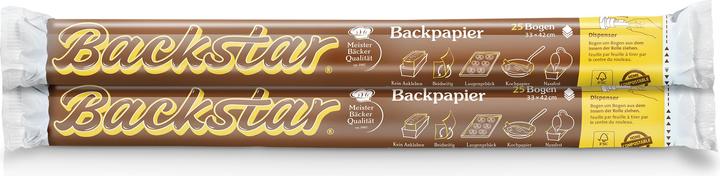 Immagine prodotto Backstar carta da forno (42 x 33 cm)