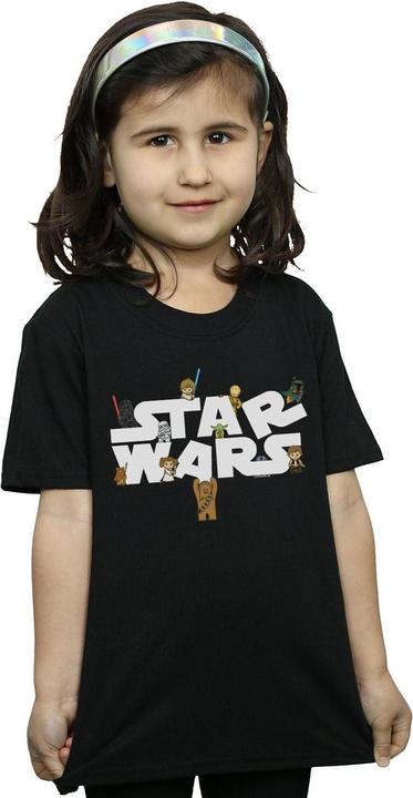 Immagine prodotto Star Wars Kiddie Logo Maglietta Ragazze (152, 158)