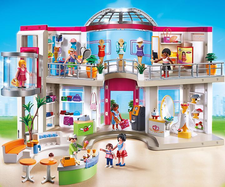 Produktbild Playmobil Shopping-Center mit Einrichtung (5485, Playmobil City Life)