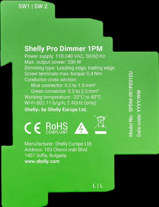 Produktbild Shelly Pro Dimmer 1PM