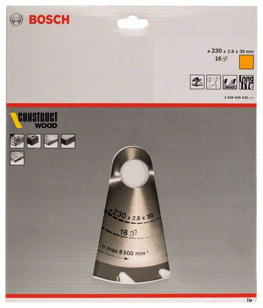 Produktbild Bosch Professional Zubehör PRO Construct Wood Kreissägeblatt, 230 x 2,8 x 30 mm