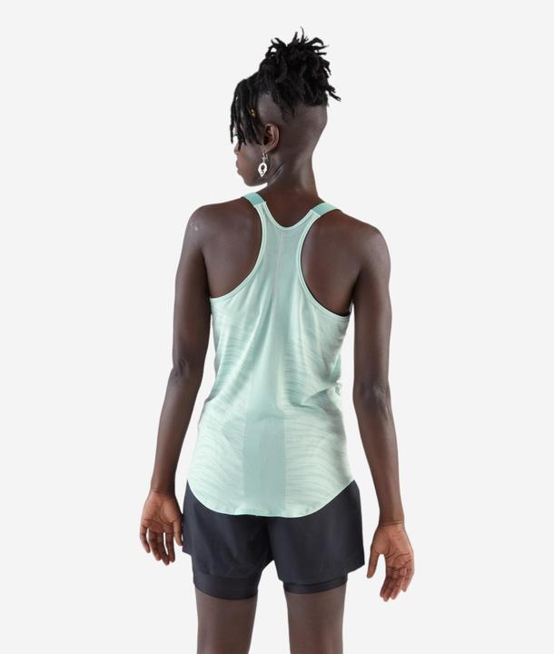 Produktbild Kiprun Run 500 women's running tank top with built-in bra - green (XL)