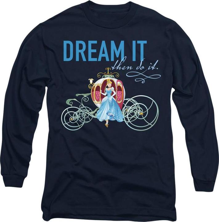 Actual product image Cinderella Unisex Adult Dream It, Then Do It Pumpkin Coach T-Shirt (XL)