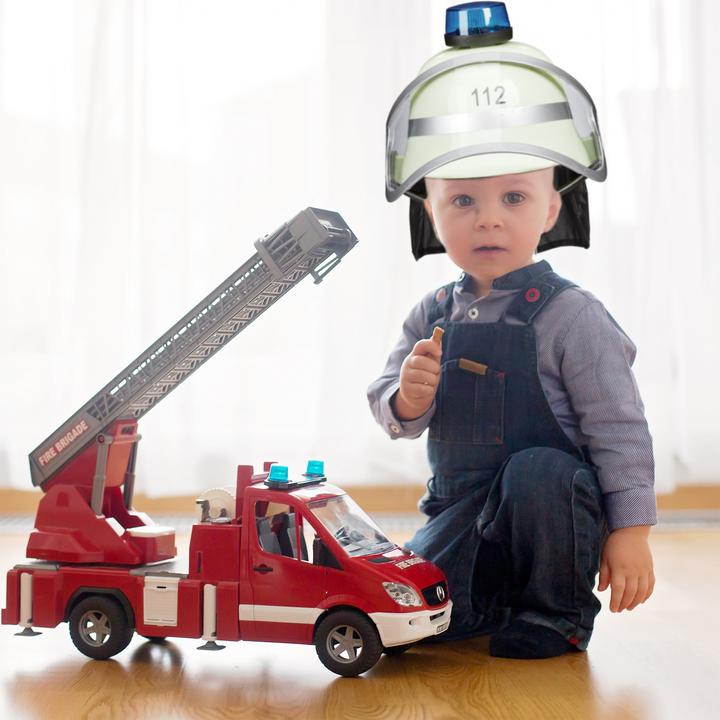 Actual product image Relaxdays Firefighter Helmet, Blue Light