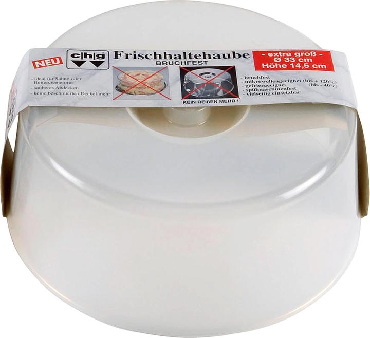 CHG Haube für Tortenplatte bruchfest Kunststoff 14,5cm Ø33cm