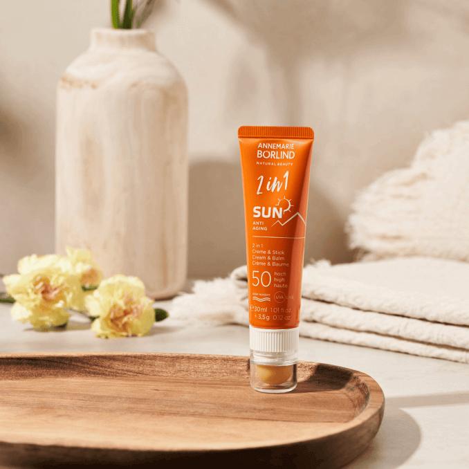 Actual product image Annemarie Börlind 2in1 Suncr SPF 50 (Suntan cream, SPF 50, 30 ml, 30 g)